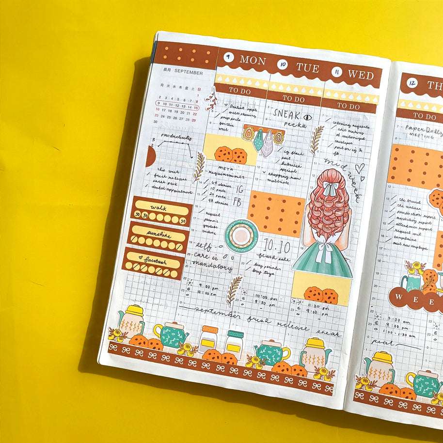 Kitchen | Crowning Glory | Hobonichi Cousin Weekly Kit - hcwk095