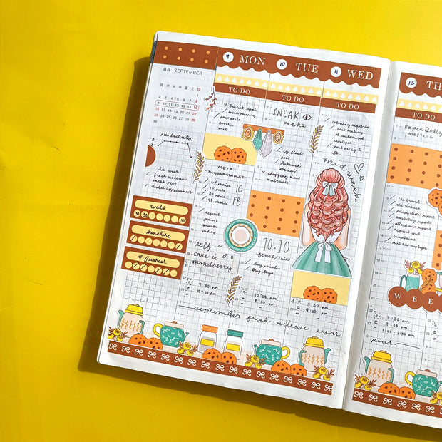 Kitchen | Crowning Glory | Hobonichi Cousin Weekly Kit - hcwk095