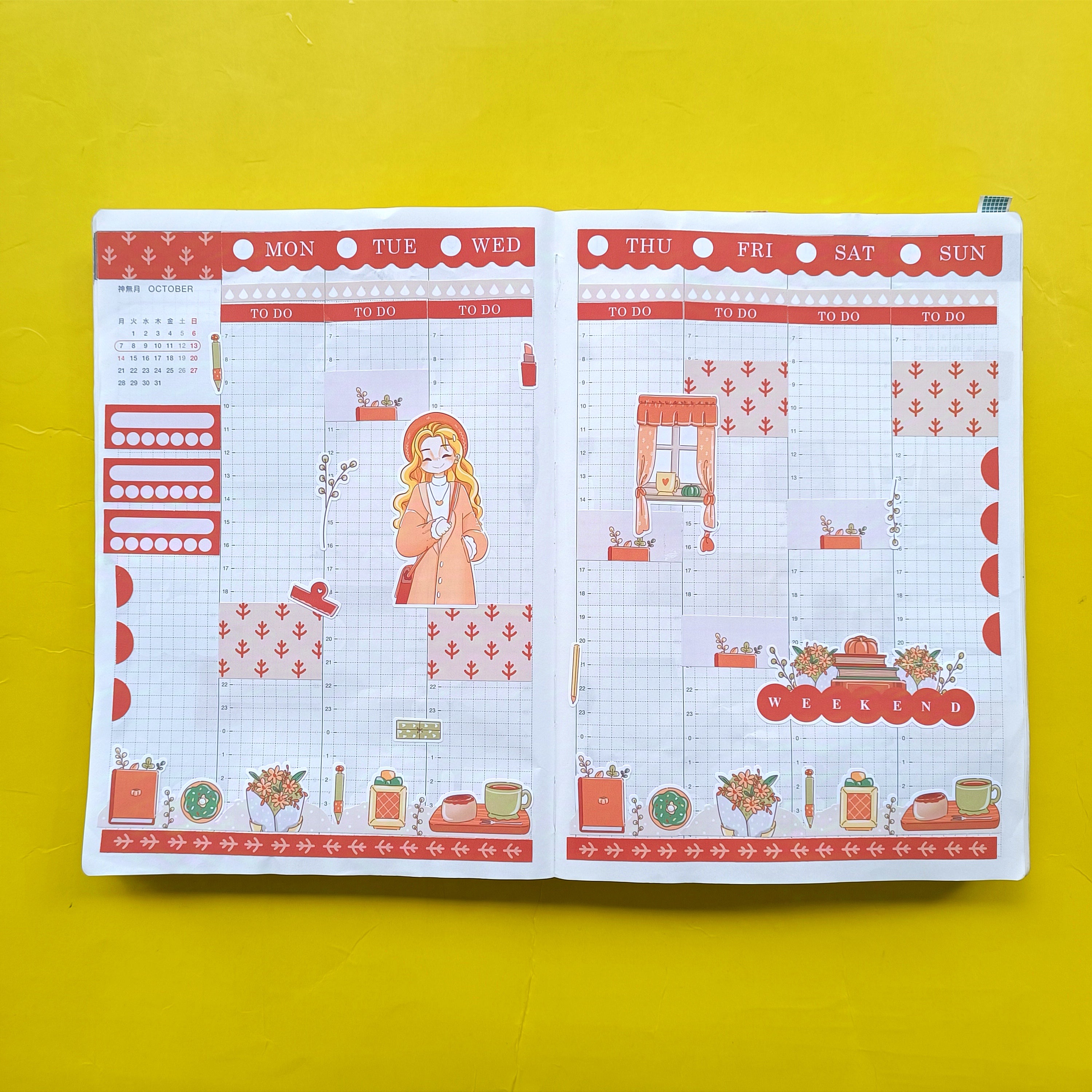 Date Night | Fabulous Fall | Hobonichi Cousin Weekly Kit - hcwk097