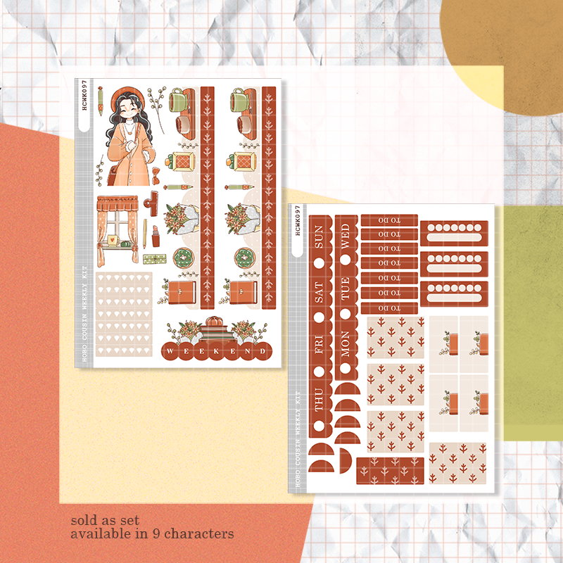 Date Night | Fabulous Fall | Hobonichi Cousin Weekly Kit - hcwk097