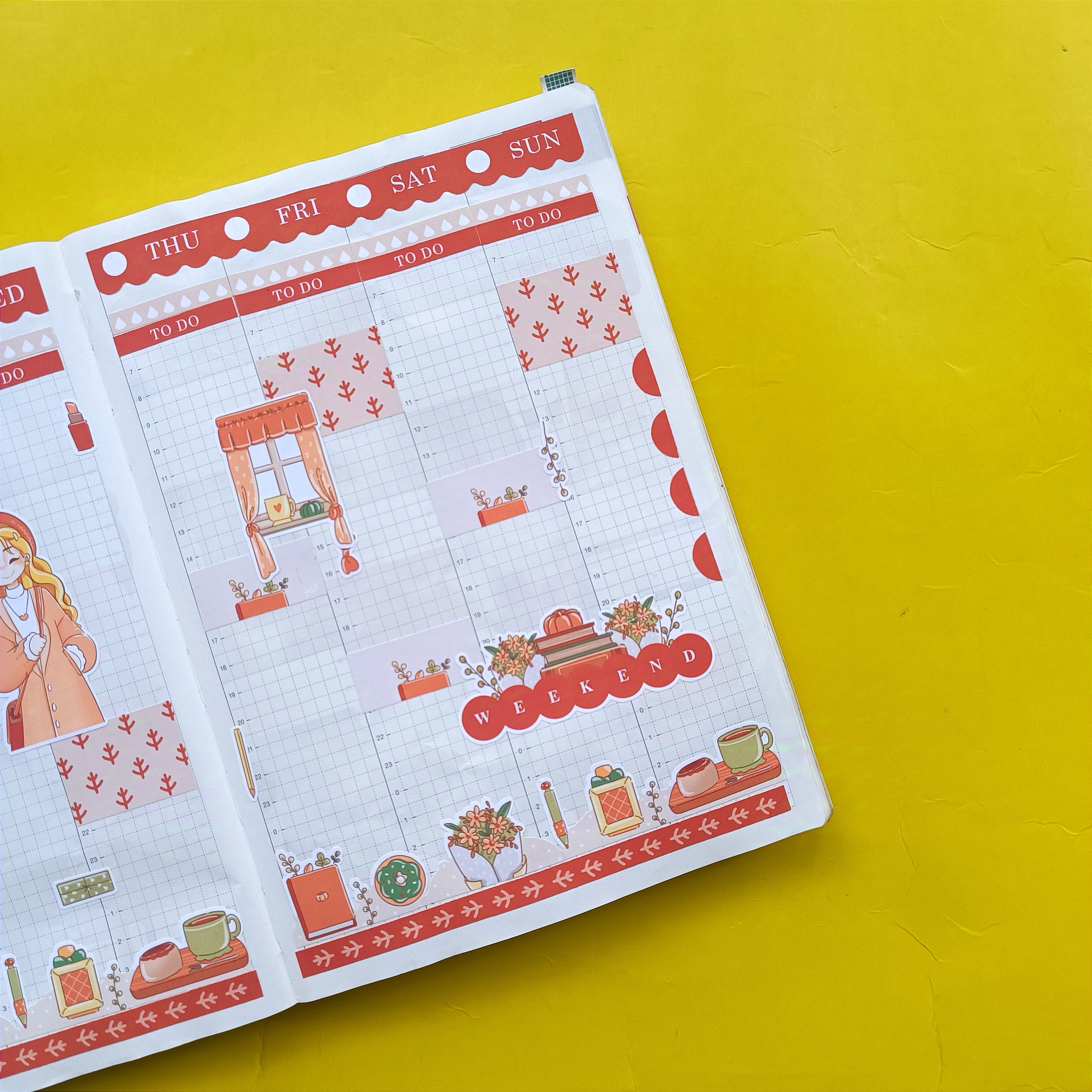 Date Night | Fabulous Fall | Hobonichi Cousin Weekly Kit - hcwk097