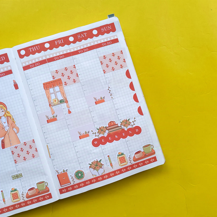 Date Night | Fabulous Fall | Hobonichi Cousin Weekly Kit - hcwk097