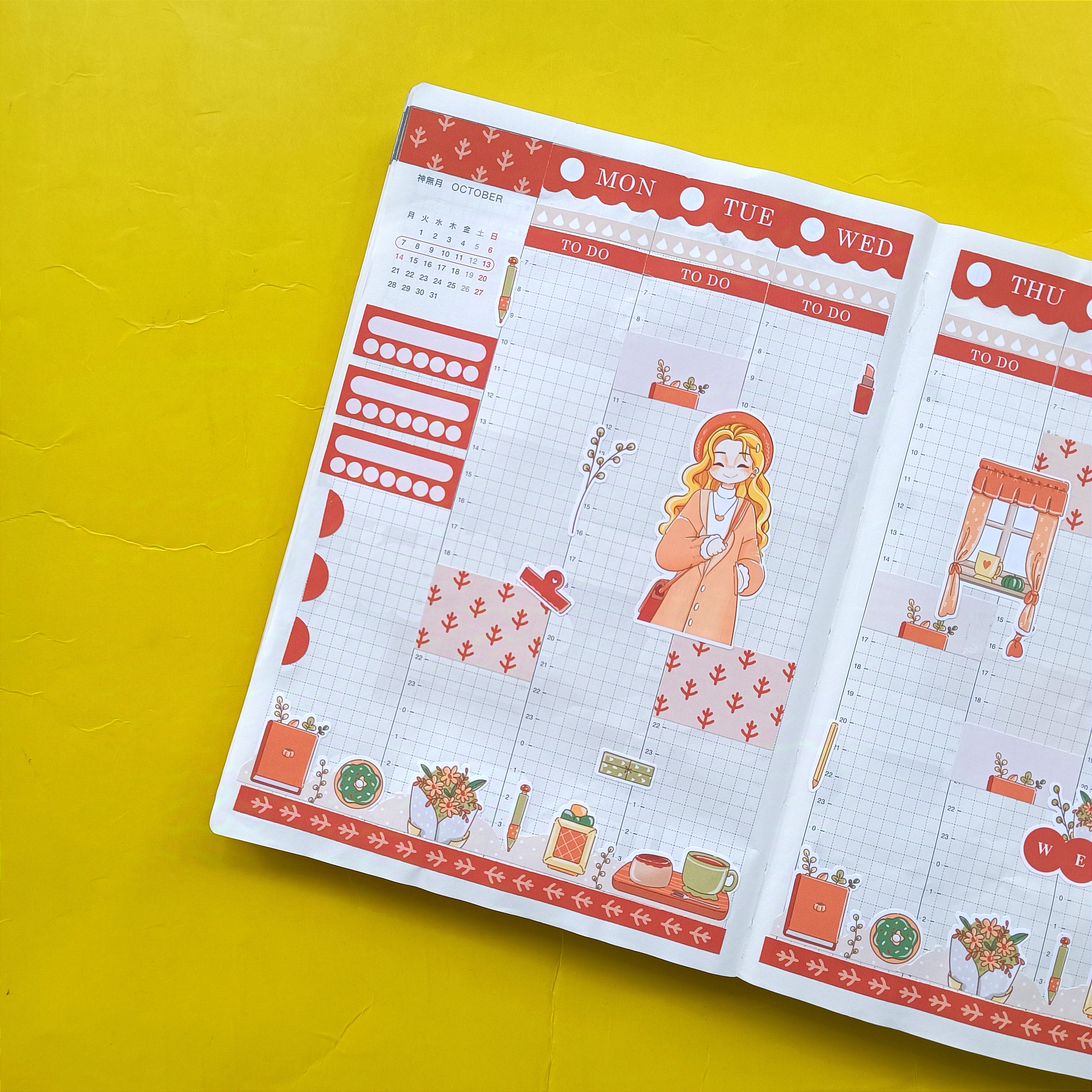 Date Night | Fabulous Fall | Hobonichi Cousin Weekly Kit - hcwk097