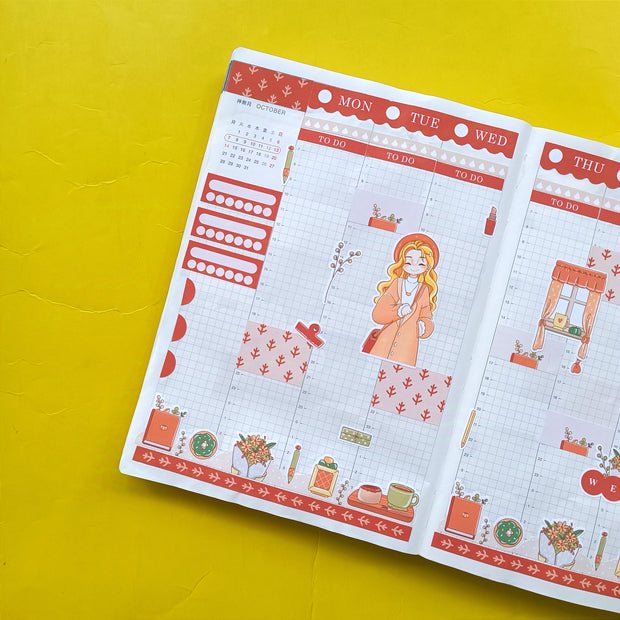 Date Night | Fabulous Fall | Hobonichi Cousin Weekly Kit - hcwk097
