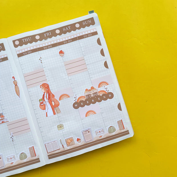 Office | Fabulous Fall | Hobonichi Cousin Weekly Kit - hcwk098