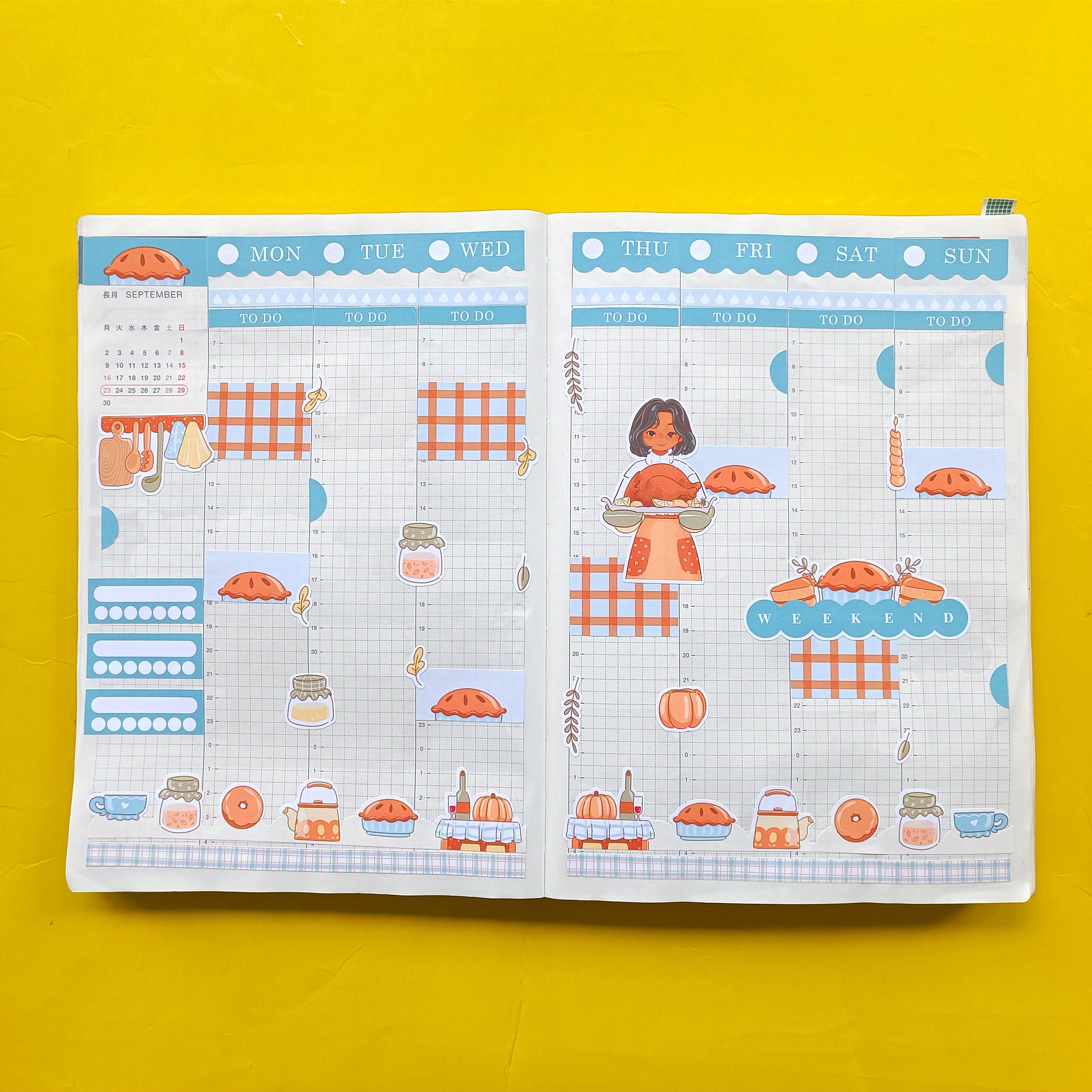 Thanksgiving | Fabulous Fall | Hobonichi Cousin Weekly Kit - hcwk099