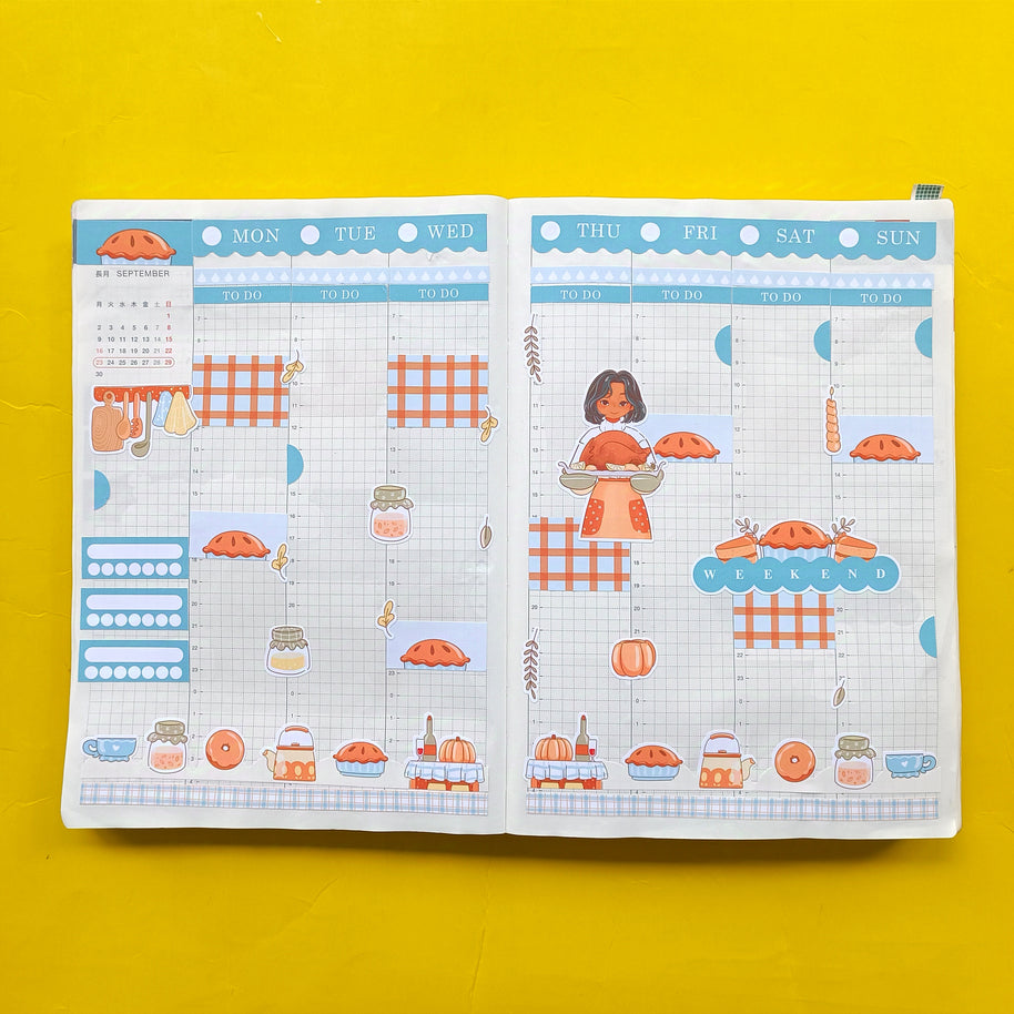 Thanksgiving | Fabulous Fall | Hobonichi Cousin Weekly Kit - hcwk099