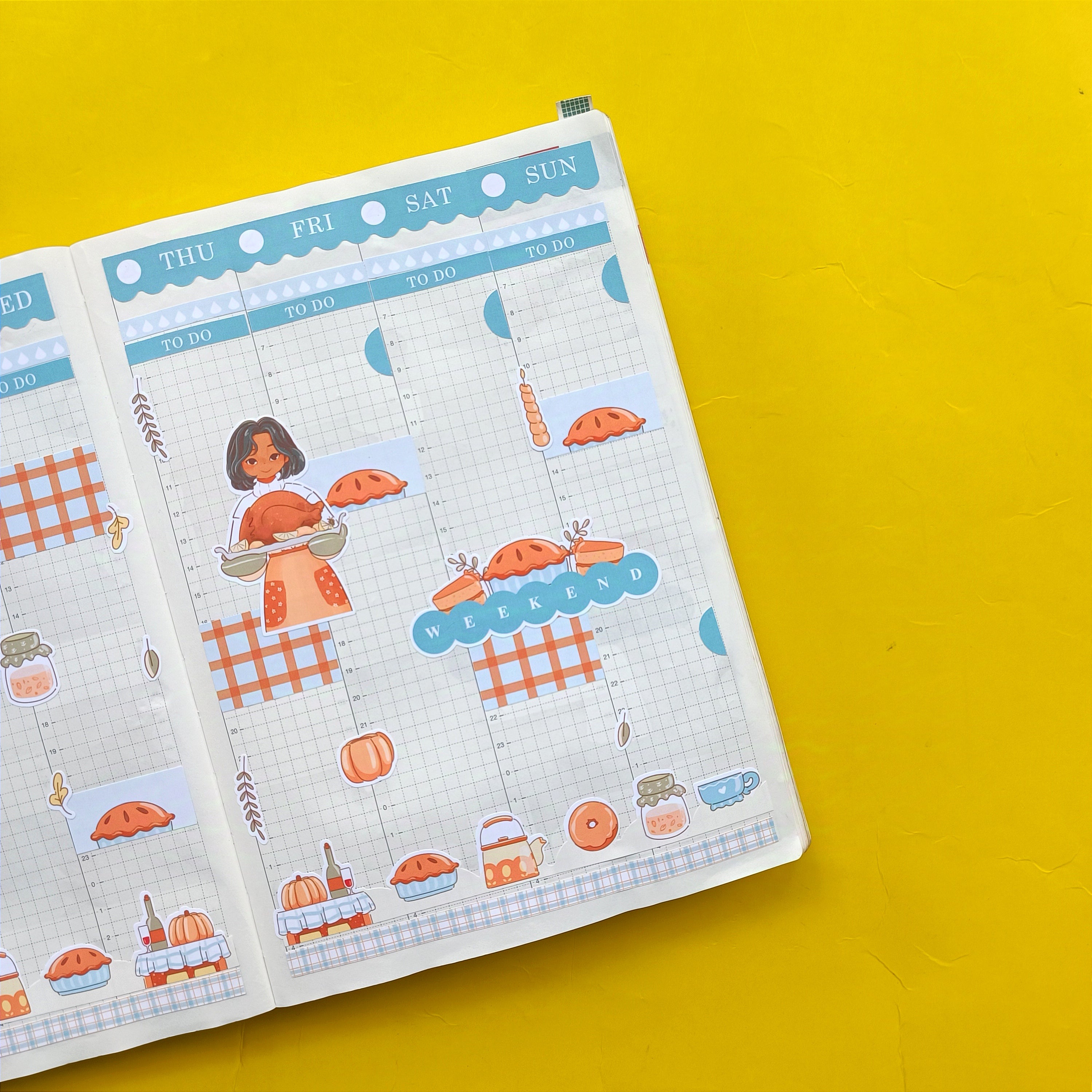Thanksgiving | Fabulous Fall | Hobonichi Cousin Weekly Kit - hcwk099