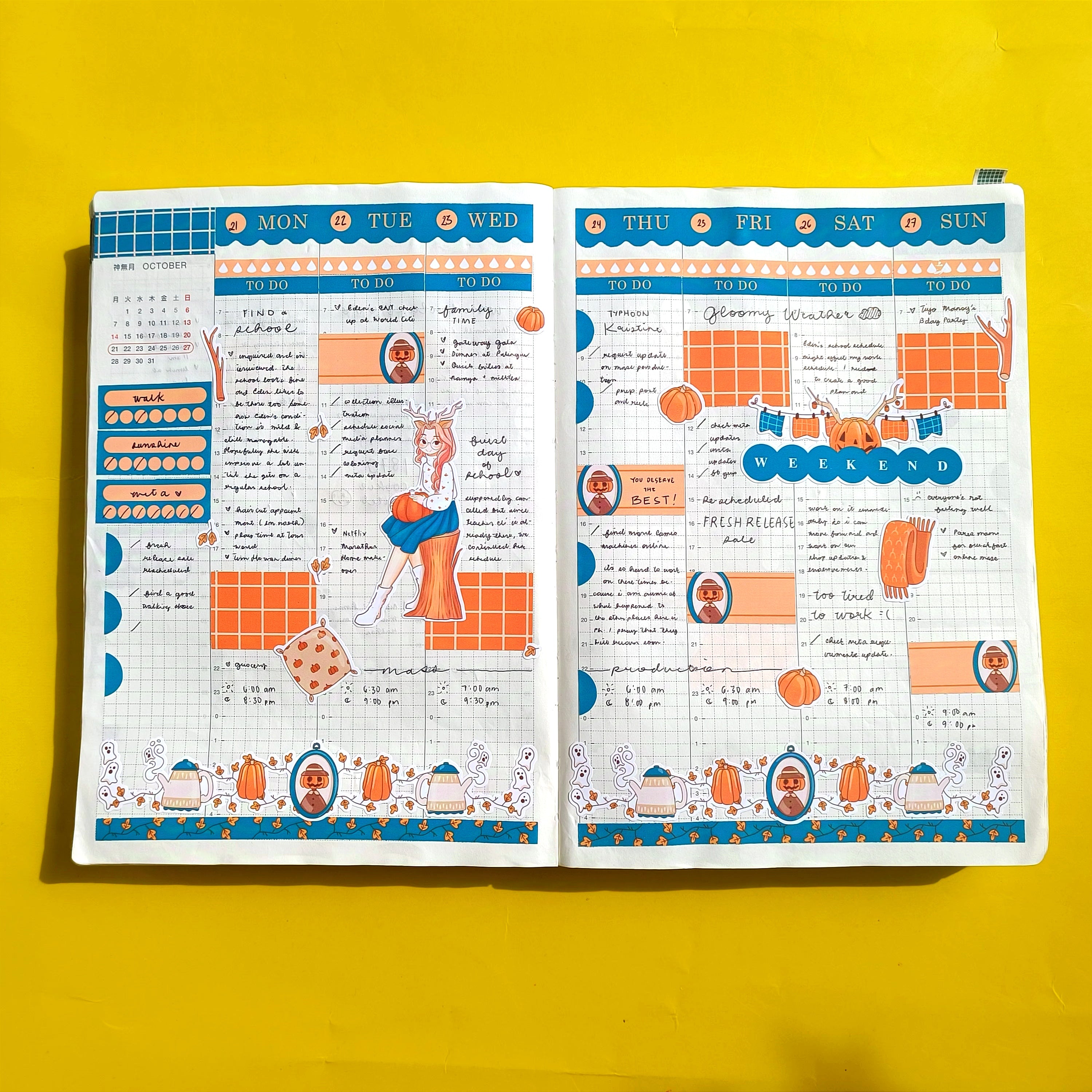 Deer | Fluffy Tails | Hobonichi Cousin Weekly Kit - hcwk104