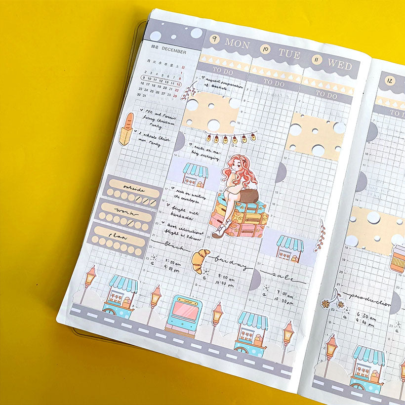 Solo | Wanderlust | Hobonichi Cousin Weekly Kit - hcwk107