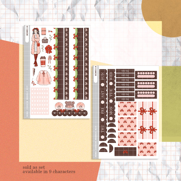 Bow | Winter Solstice | Hobonichi Cousin Weekly Kit - hcwk114