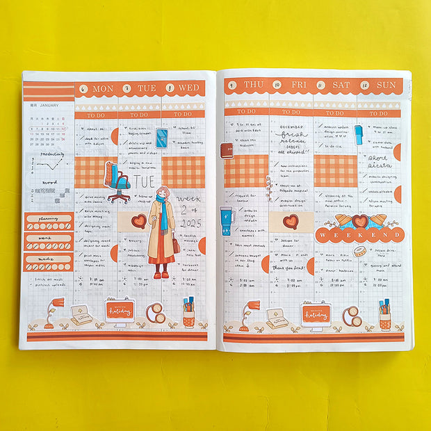 Work | Winter Solstice | Hobonichi Cousin Weekly Kit - hcwk115