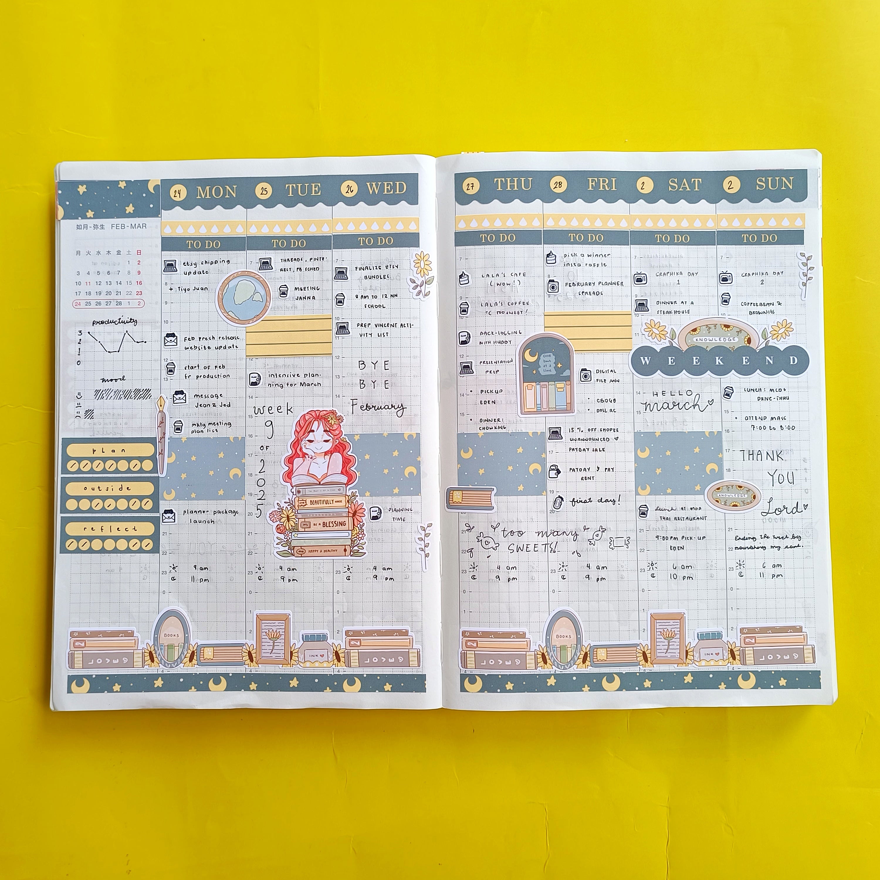 Readaholic | Reclaiming My Radiance | Hobonichi Cousin Weekly Kit - hcwk124