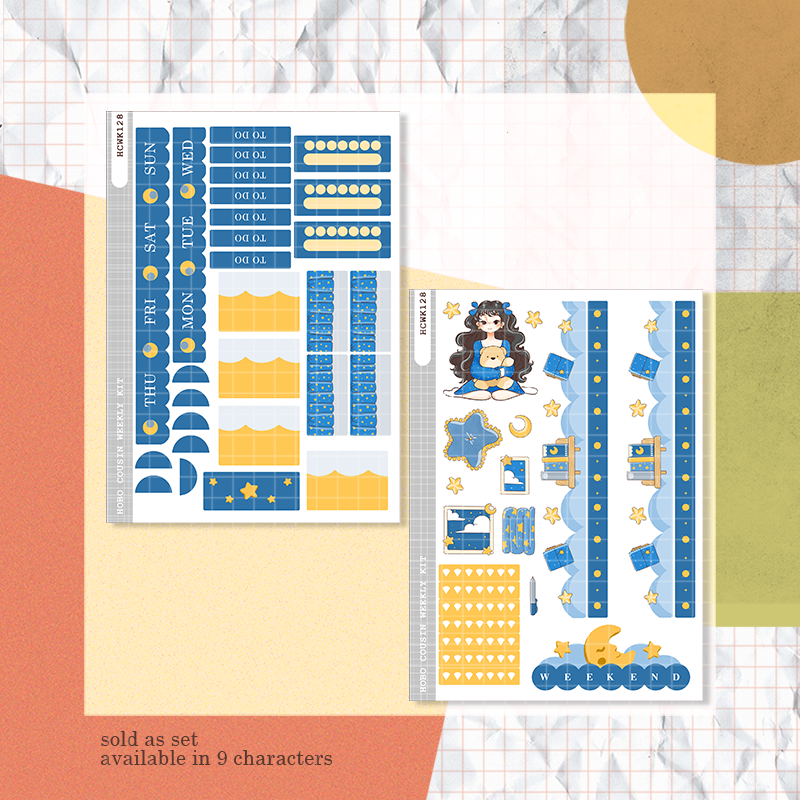 Azul | Midnight Dreamcatcher | Hobonichi Cousin Weekly Kit - hcwk128