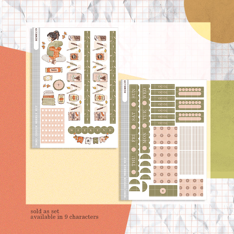 Snack | Cozy Harvest | Hobonichi Cousin Weekly Kit - hcwk139