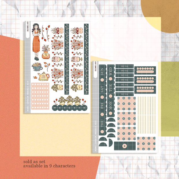 Gardener | Cozy Harvest | Hobonichi Cousin Weekly Kit - hcwk140