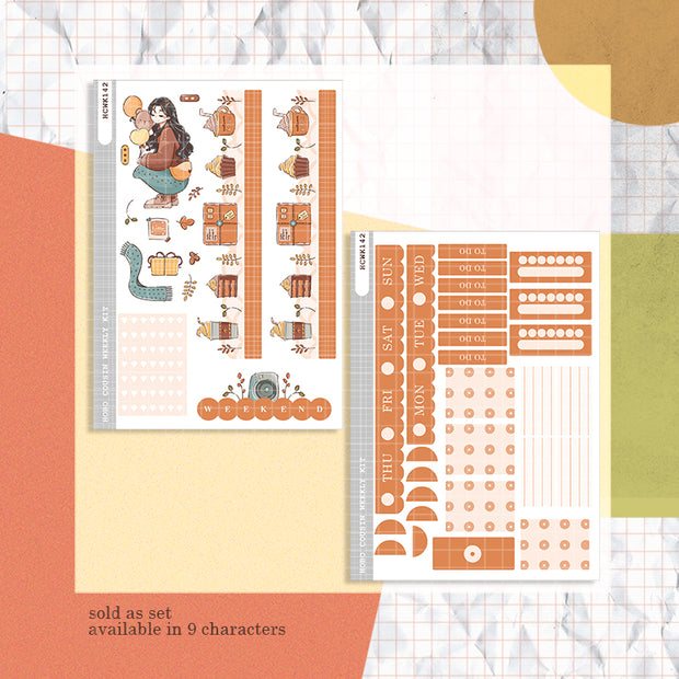 Fulfilled | Cozy Harvest | Hobonichi Cousin Weekly Kit - hcwk142
