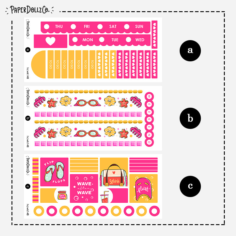 Body in Motion | Hobonichi Cousin Weekly Kit | hcwk148