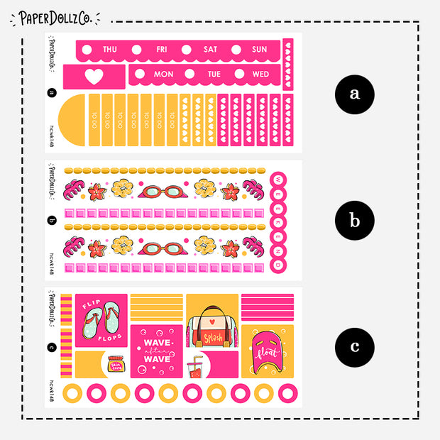 Body in Motion | Hobonichi Cousin Weekly Kit | hcwk148