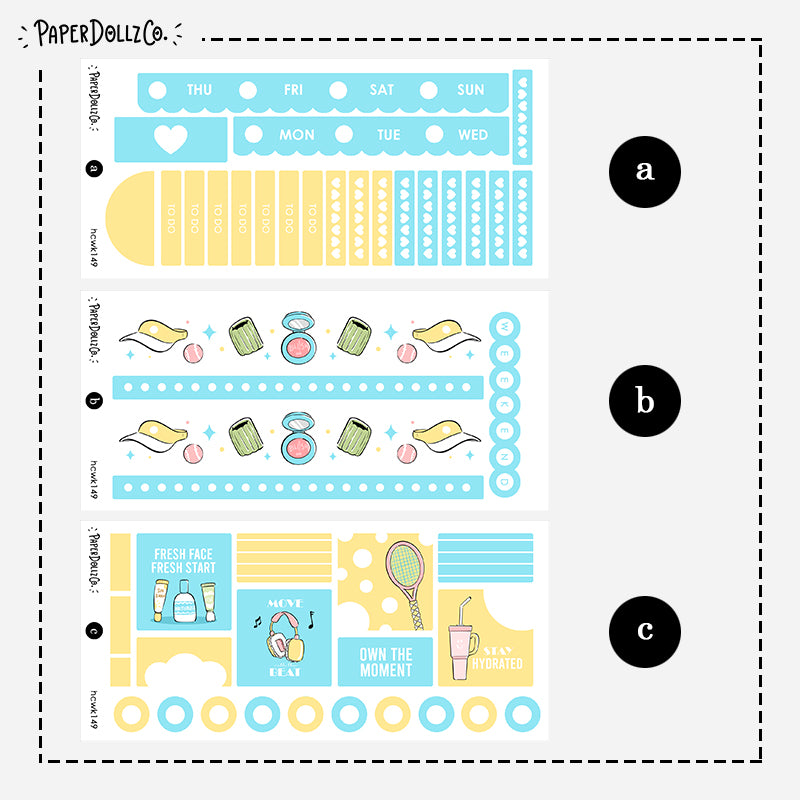 Body in Motion | Hobonichi Cousin Weekly Kit | hcwk149