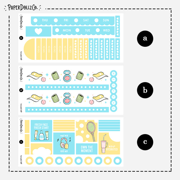 Body in Motion | Hobonichi Cousin Weekly Kit | hcwk149