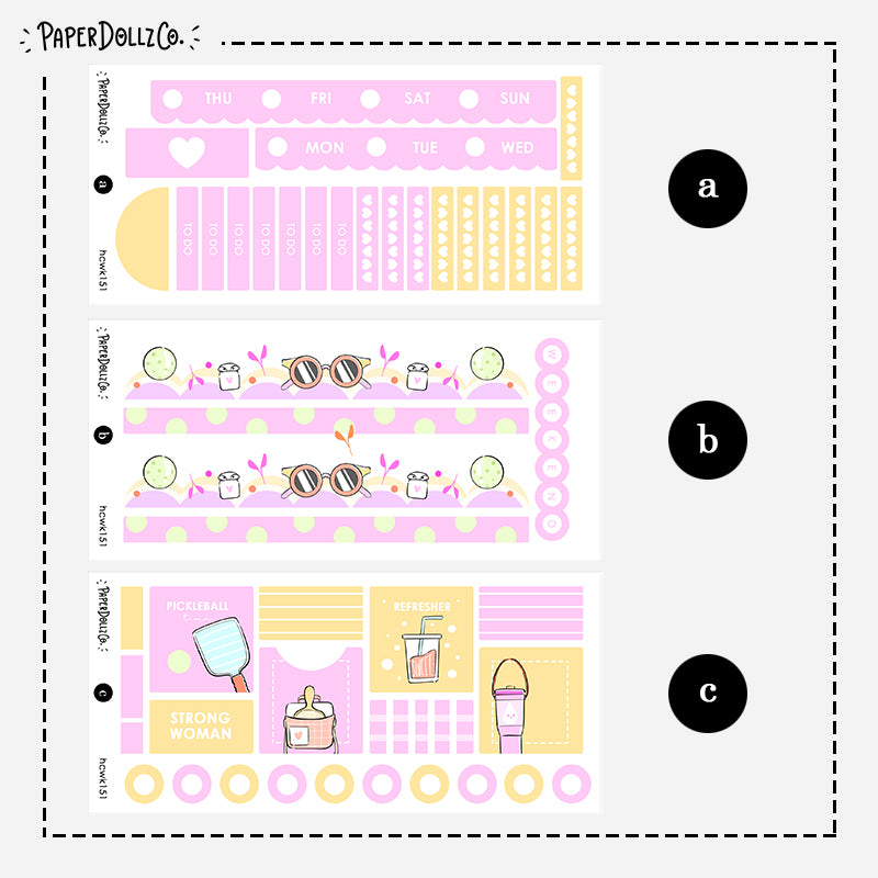 Body in Motion | Hobonichi Cousin Weekly Kit | hcwk151