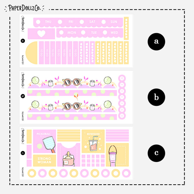 Body in Motion | Hobonichi Cousin Weekly Kit | hcwk151