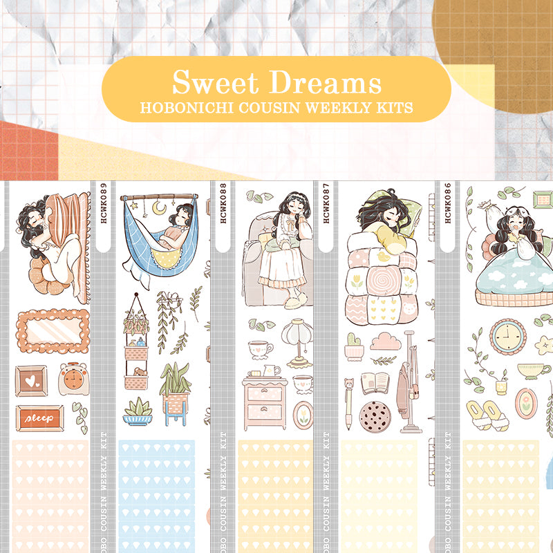 Placid | Sweet Dreams | Hobonichi Cousin Weekly Kit - hcwk090