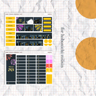 Happy New Year | Hobonichi Monthly Kit Sticker | HCM001 | HWM001