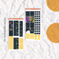 Happy New Year | Hobonichi Monthly Kit Sticker | HCM001 | HWM001