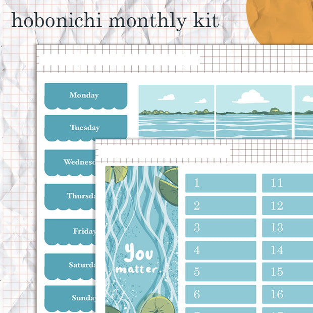 You Matter | Hobonichi Monthly Kit Sticker | HCM003 | HWM003