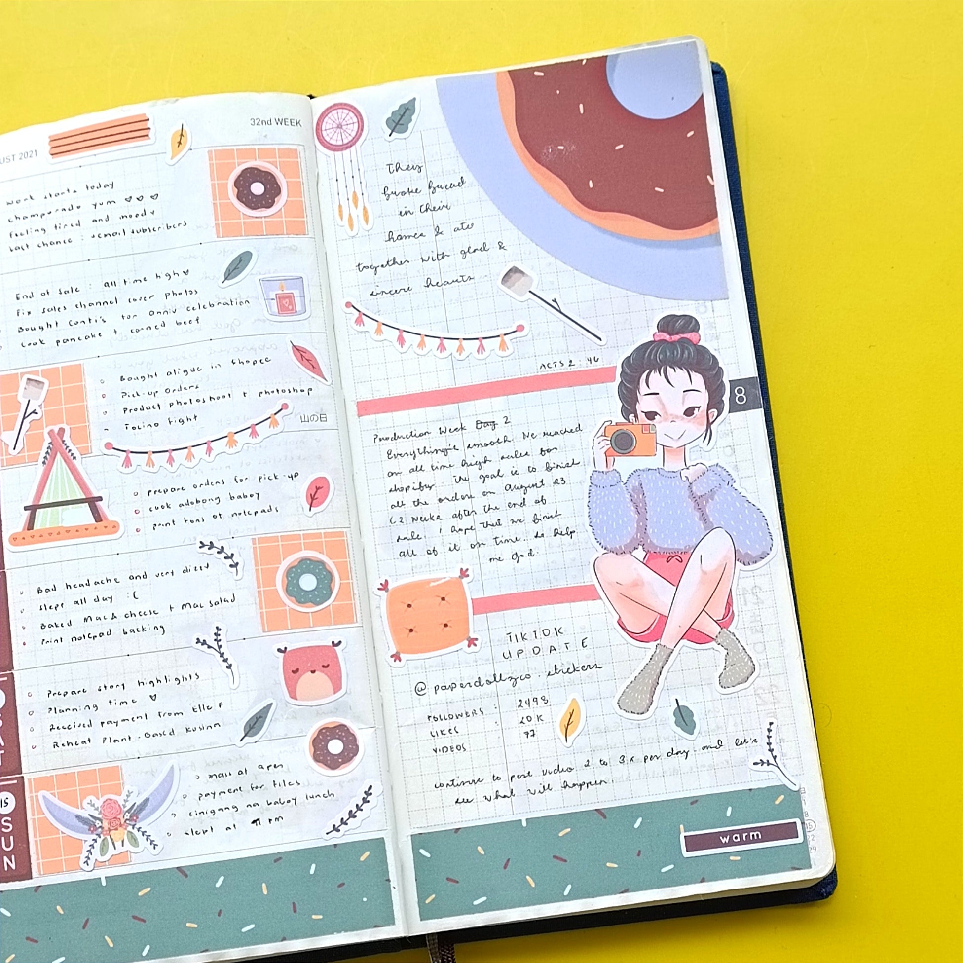 Warm | Slumber Party | Collection Stickers | C218