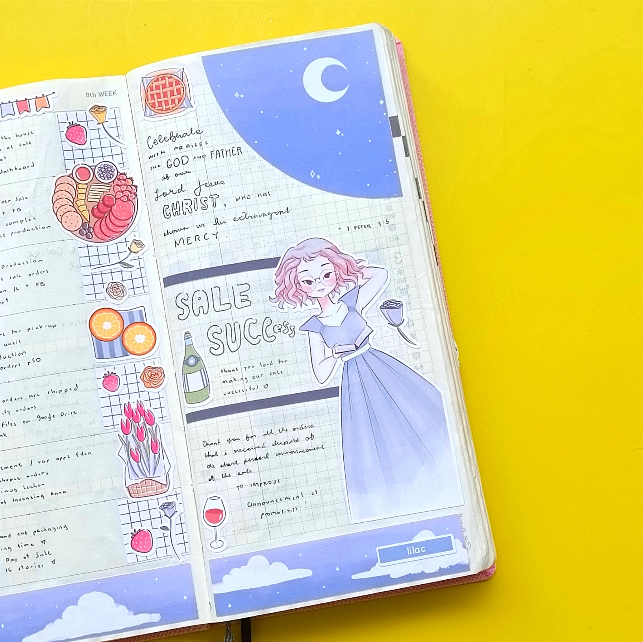 Lilac | Picnic Diaries | Collection Stickers | C242