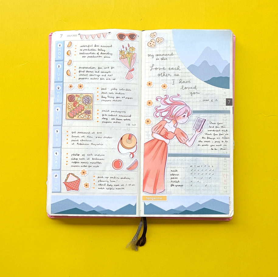 Tangerine | Picnic Diaries | Collections Stickers | C244