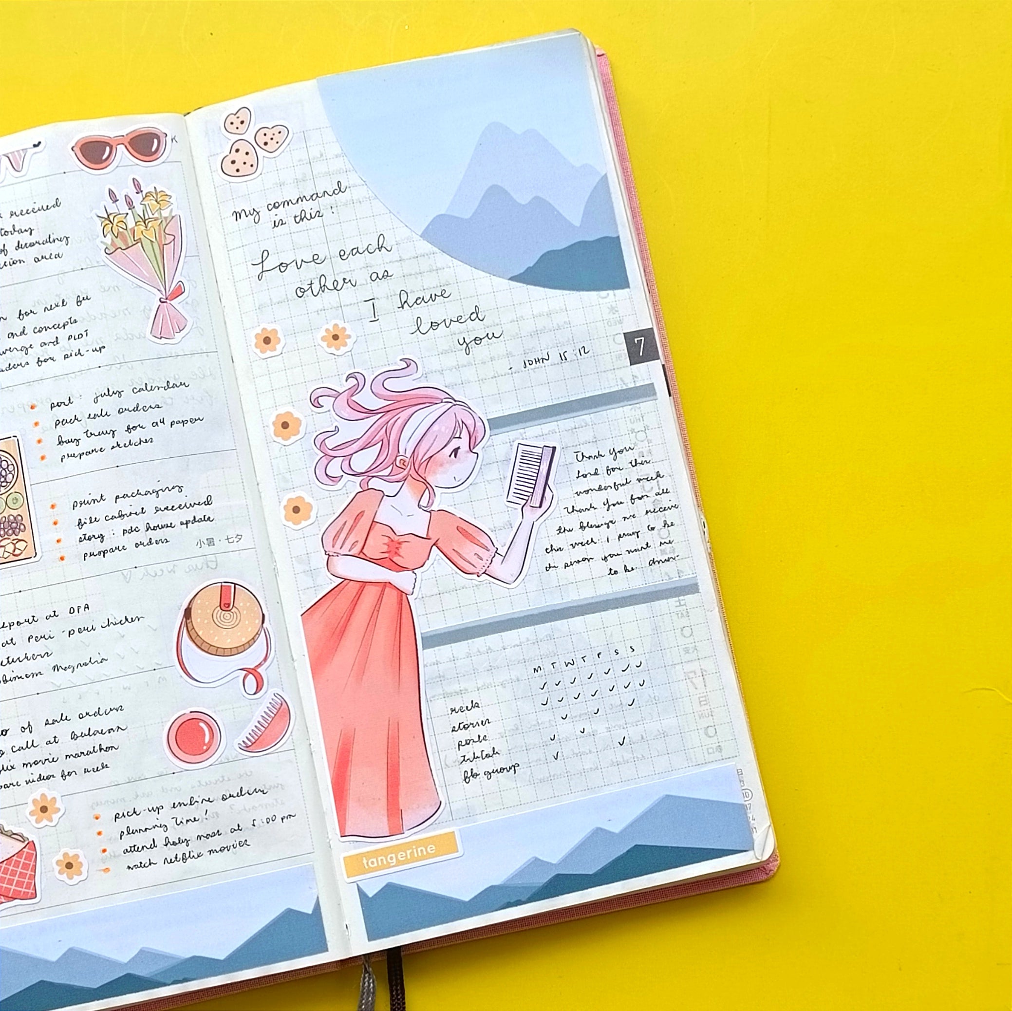 Tangerine | Picnic Diaries | Collections Stickers | C244