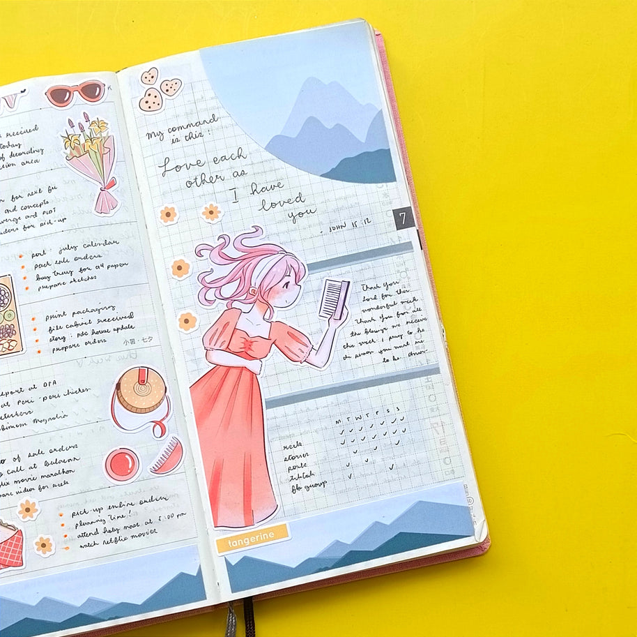Tangerine | Picnic Diaries | Collections Stickers | C244