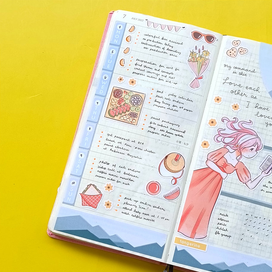 Tangerine | Picnic Diaries | Collections Stickers | C244