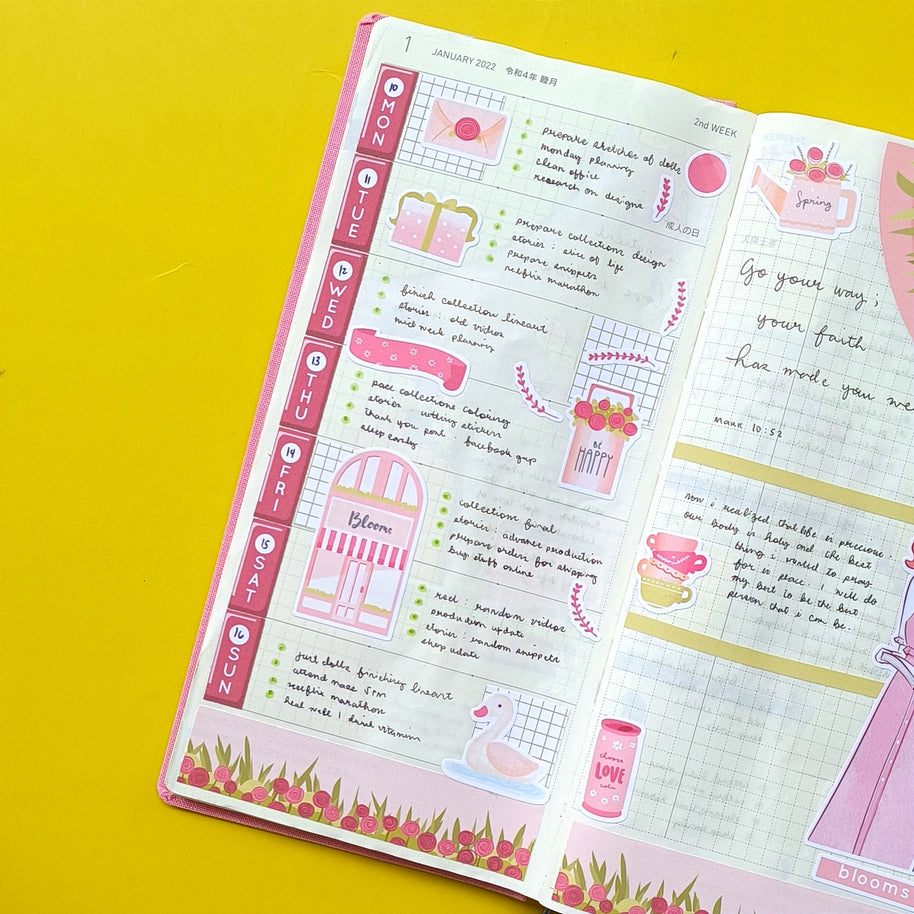 Blooms | Shades of Pink | Collection Stickers | C254