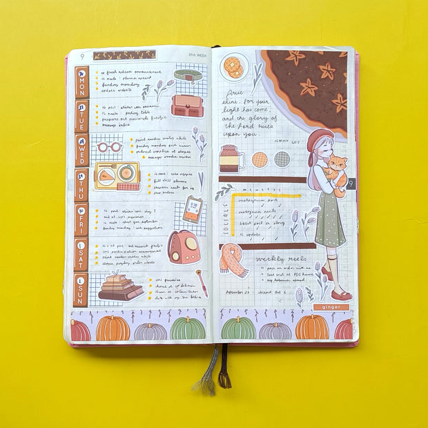 Ginger Cat | Autumn Purrfection | Collection Stickers | C275