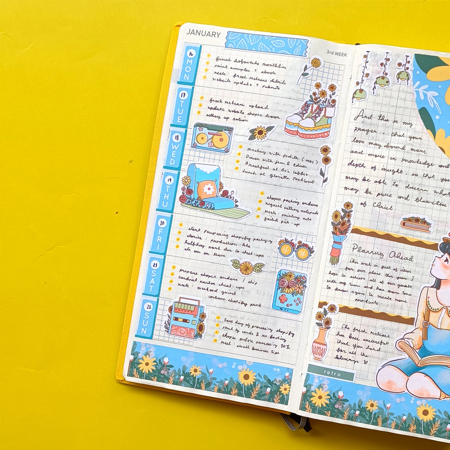 Retro | The Pretty Petal | Collection Stickers | C301