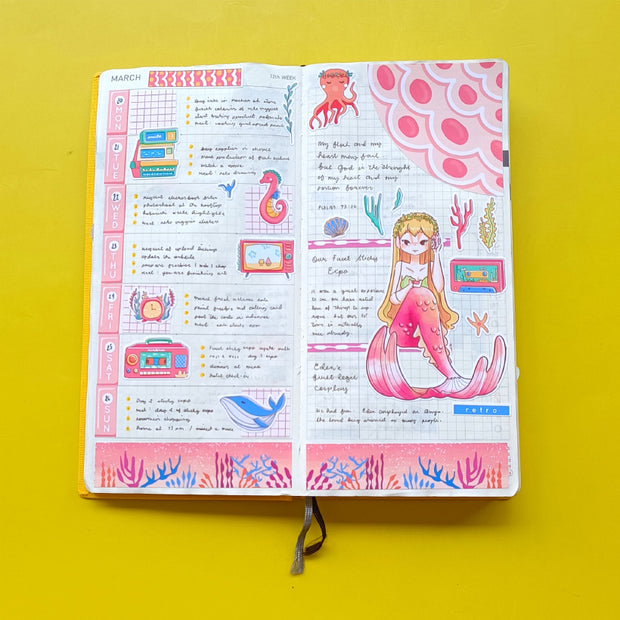 Retro | The Modern Mermaids | Collection Stickers | C302