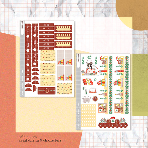 Busy | Joy to the Dolly World | Hobonichi Cousin Weekly Kit - hcwk037