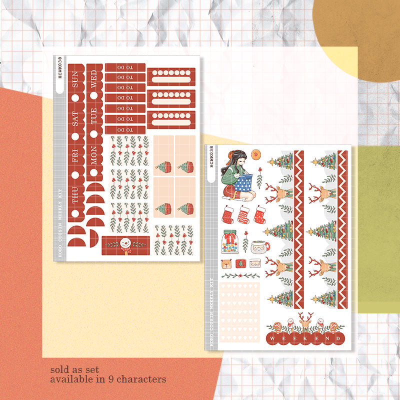 Lavish | Joy to the Dolly World | Hobonichi Cousin Weekly Kit - hcwk038