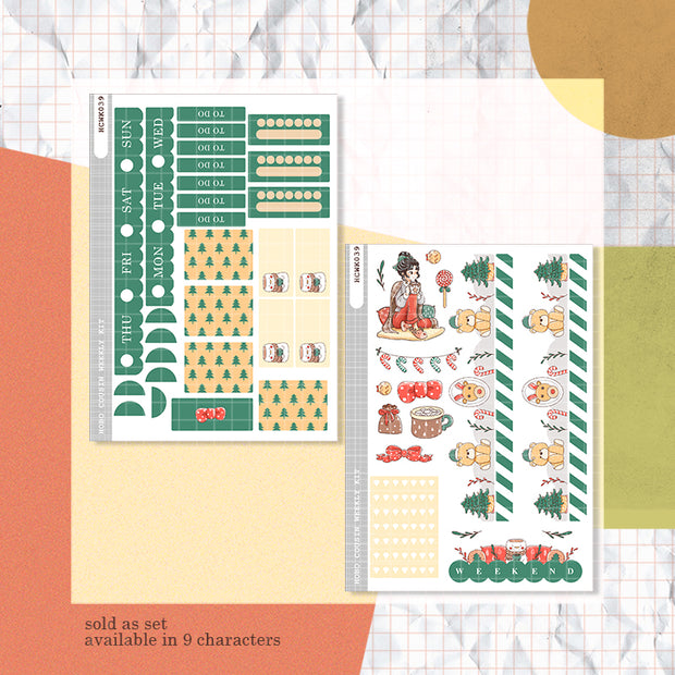 Blissful | Joy to the Dolly World | Hobonichi Cousin Weekly Kit - hcwk039