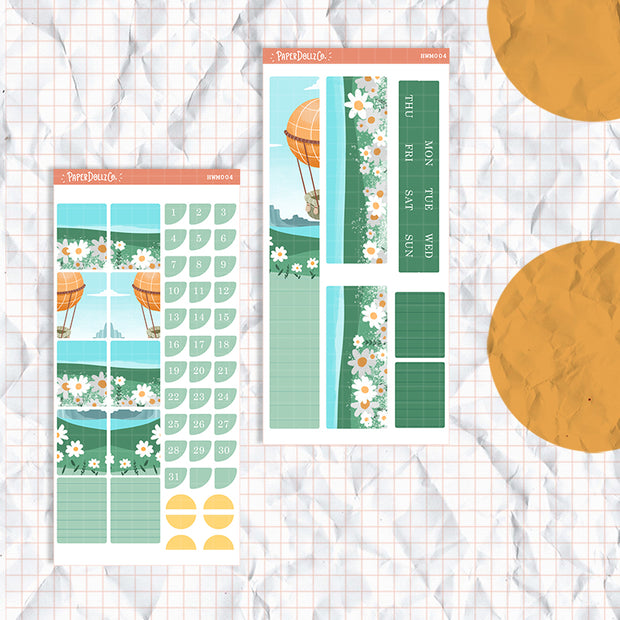 Balloons | Hobonichi Weeks Monthly Stickers ( set of 2 ) | hwm004