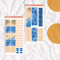 Beach | Hobonichi Weeks Monthly Stickers ( set of 2 ) | hwm005