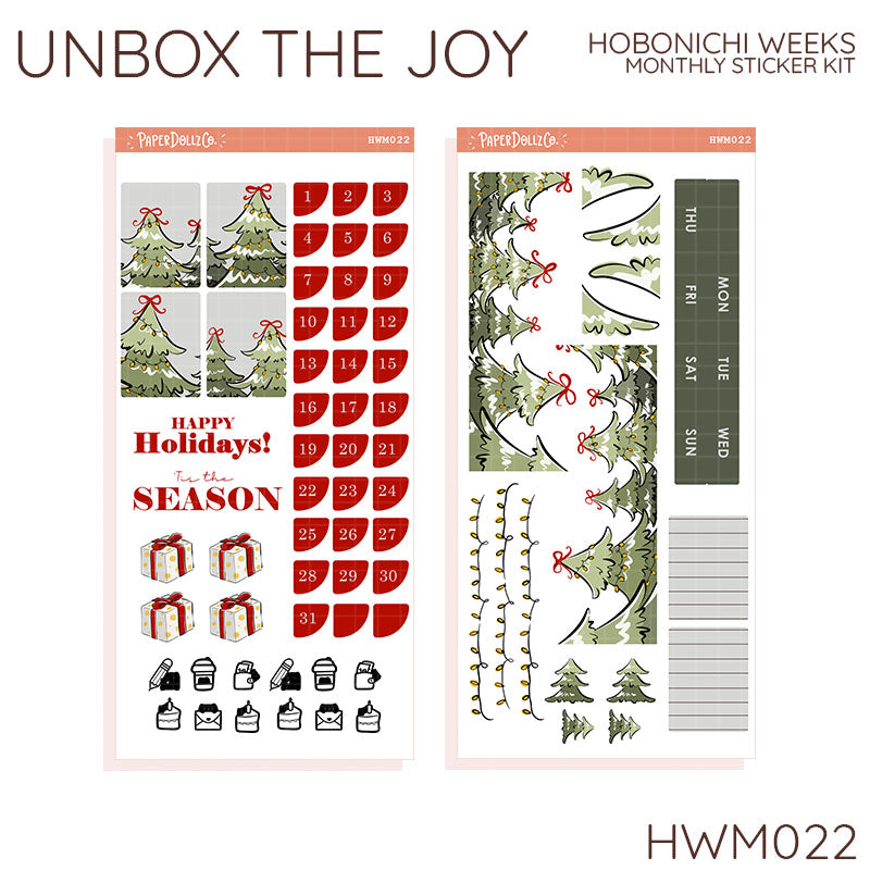 Unbox the Joy | Like a Storybook | Holiday Stickers - hwm022