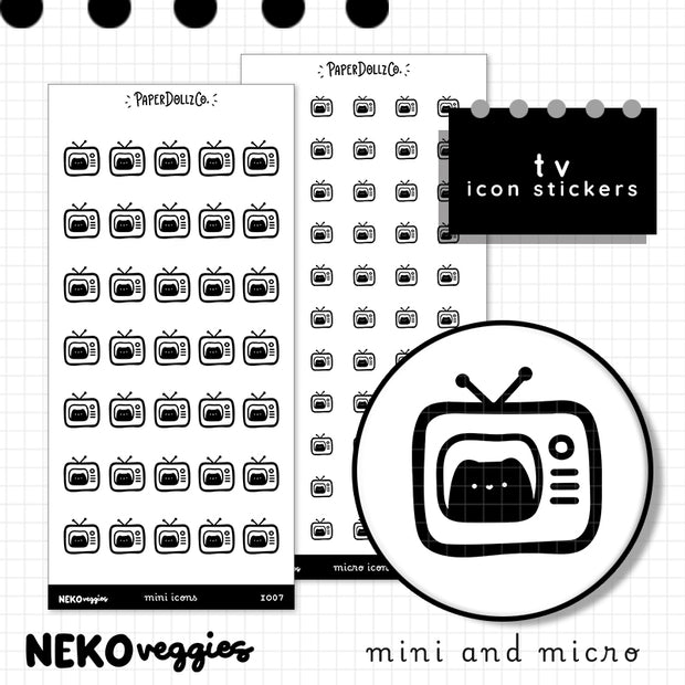 Tv | PaperDollzCo | Icon Sticker | i007
