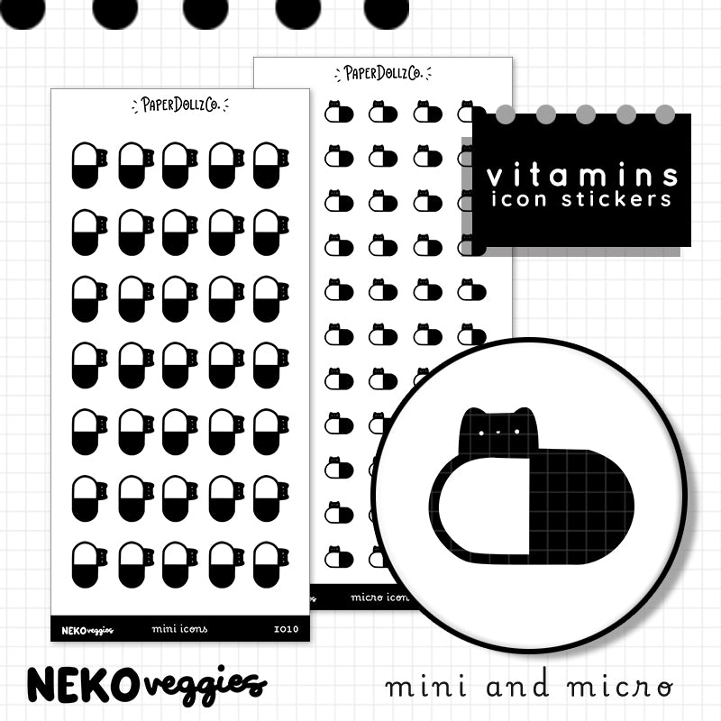 Vitamins | PaperDollzCo | Icon Sticker | i010