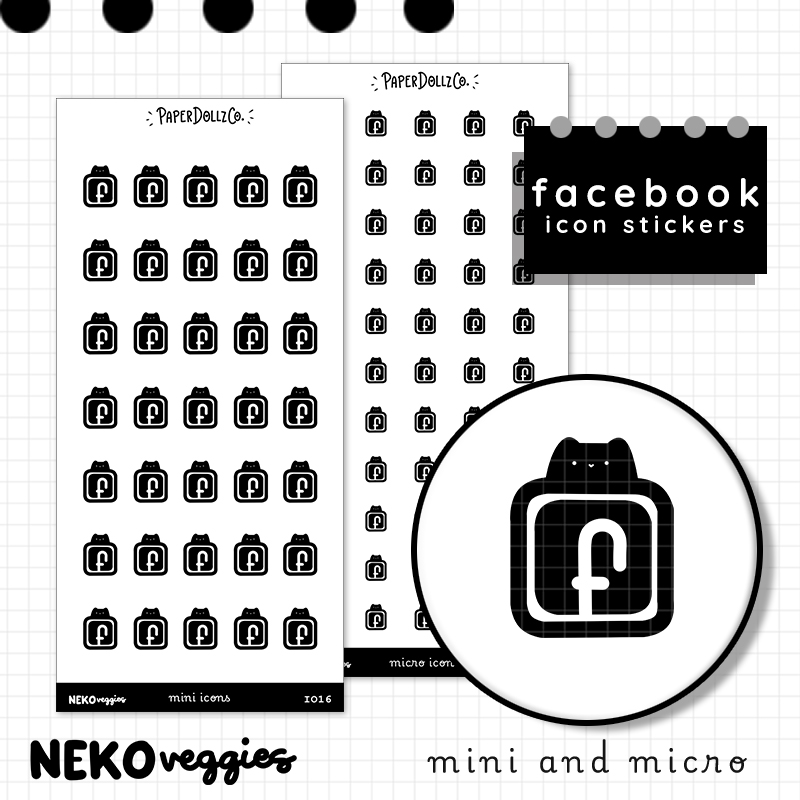 Facebook | PaperDollzCo | Icon Sticker | i016